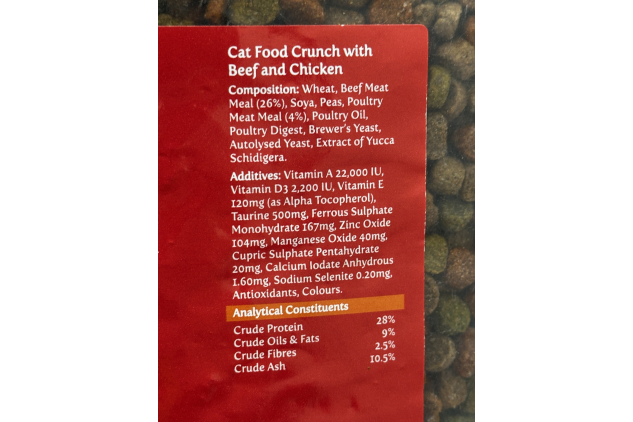 Extra Select Dry Complete Adult Cat Food Crunch with Beef and Chicken 10kg DAMAGED BAG