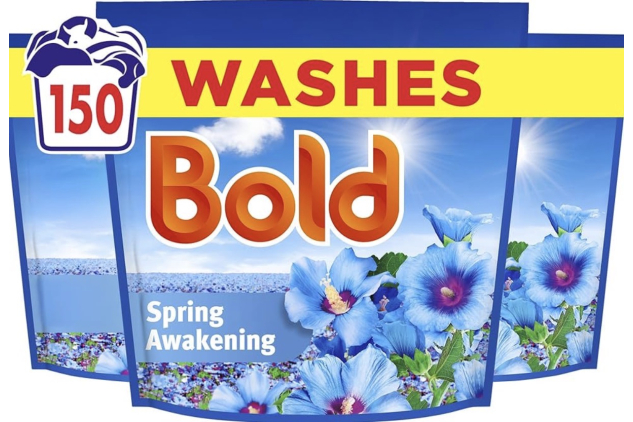 Bold Spring Awakening PODS Laundry Detergent Capsules 3 x 50 Washes | 150 Washes Total | Built-In Lenor Softener