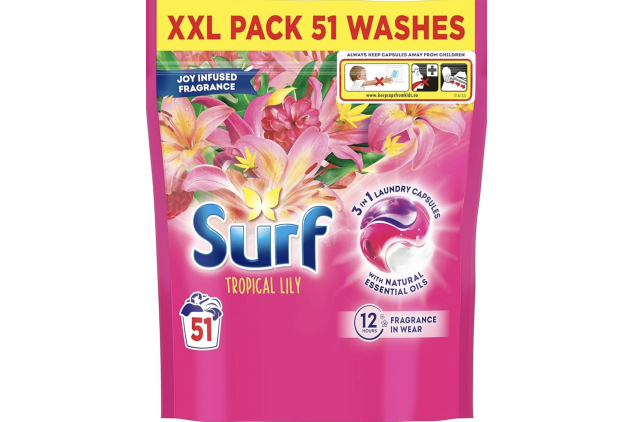 Surf Tropical Lily Laundry Capsules 51 Washes
