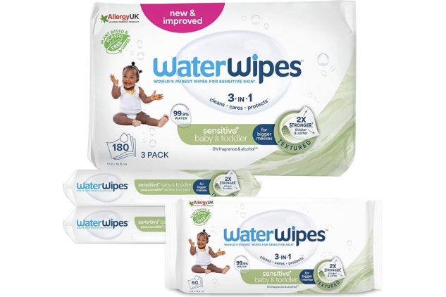 WaterWipes Sensitive+ Baby & Toddler Wipes 3 x 60