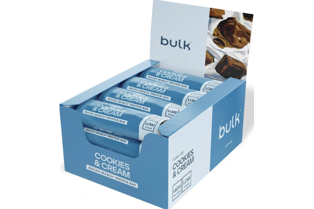 Bulk Macro Munch Cookies & Cream Protein Bars 12 x 62g
