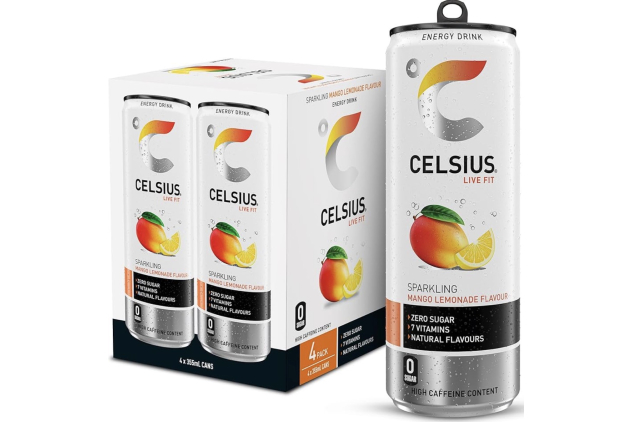 CELSIUS Mango Lemonade Energy Drink 4 x 355ml
