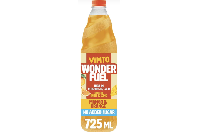 Vimto Wonderfuel Mango & Orange Squash 725ml