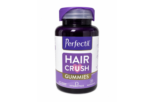 Perfectil Hair Crush Vegan Vitamin 60 Gummies Hair Growth Supplement DAMAGED LID