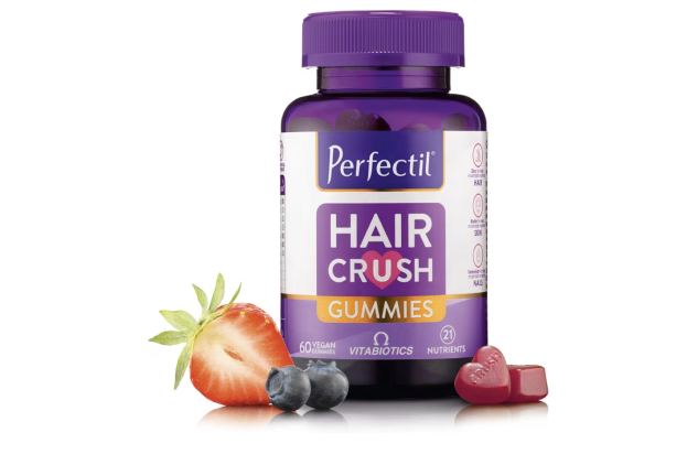 Perfectil Hair Crush Vegan Vitamin 60 Gummies Hair Growth Supplement