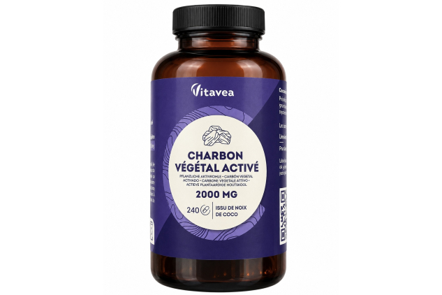 Vitavea Activated Charcoal 2000mg 240 Tablets