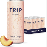 TRIP CBD Peach Ginger Sparkling Drink 12 x 250ml