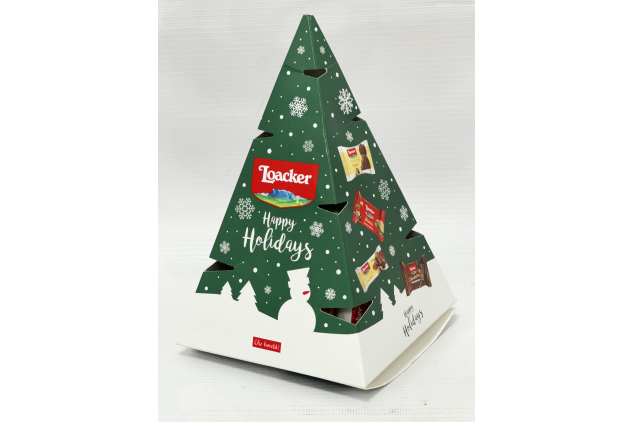 Loacker Christmas Tree Gift Box 138g