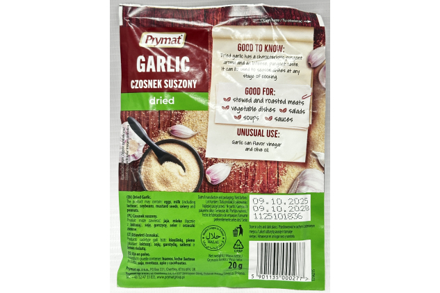 Prymat Dried Garlic Seasoning 20g
