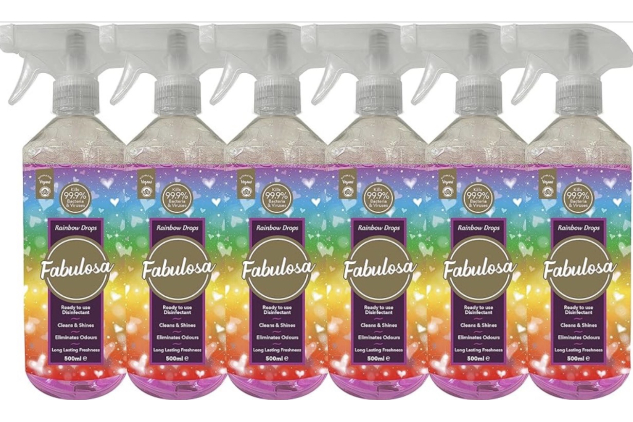 Fabulosa Rainbow Drops Disinfectant Spray 6 x 500ml
