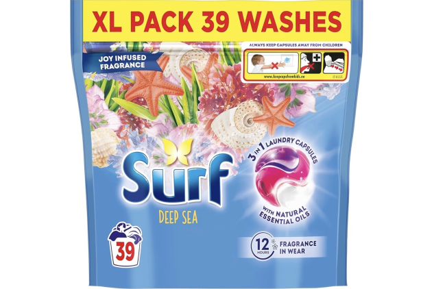 Surf Deep Sea 3 in 1 Laundry Detergent Capsules 39 Washes