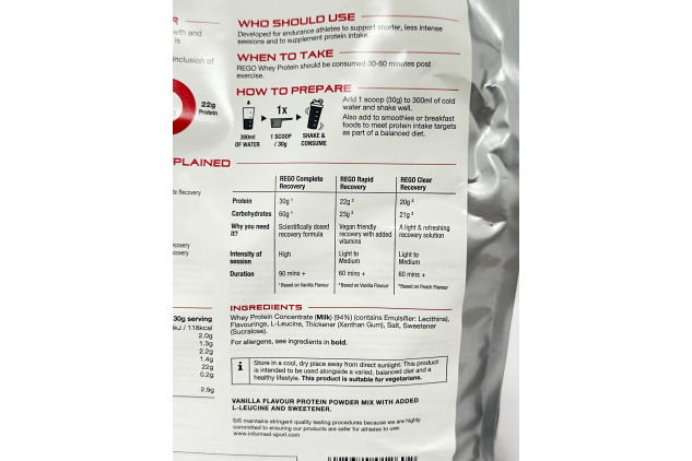 SiS REGO Whey Protein Vanilla 1.35kg