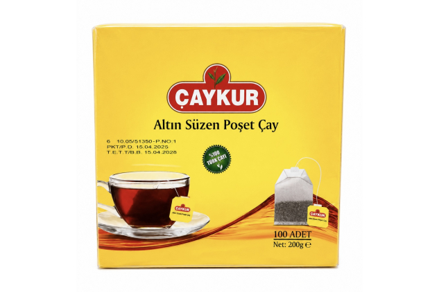 Caykur Altin Suzen Traditional Turkish Black Tea 100 Tea Bags 200g