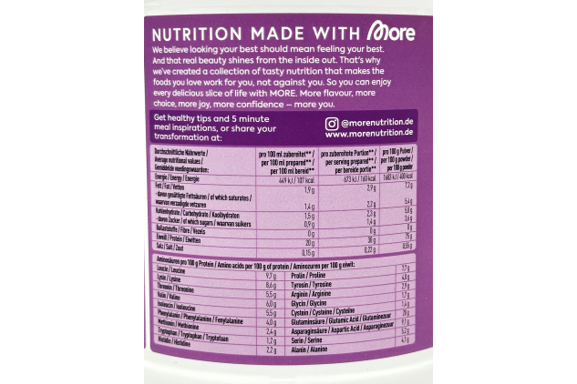 More Protein Coconut Milk Flavour Powder 600g