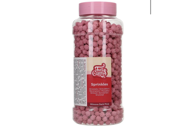 Mimosa Dark Pink Sugar Sprinkles for Decorating Cakes Cupcakes 500g