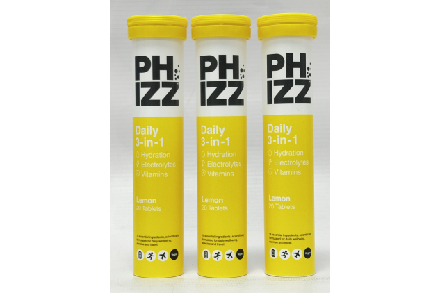 Phizz Daily 3-in-1 Lemon Tablets 60 Pack