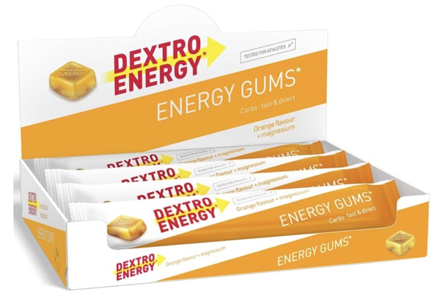 Dextro Energy Orange Energy Gums with Magnesium 8 x 45g Vegan Sports Chews