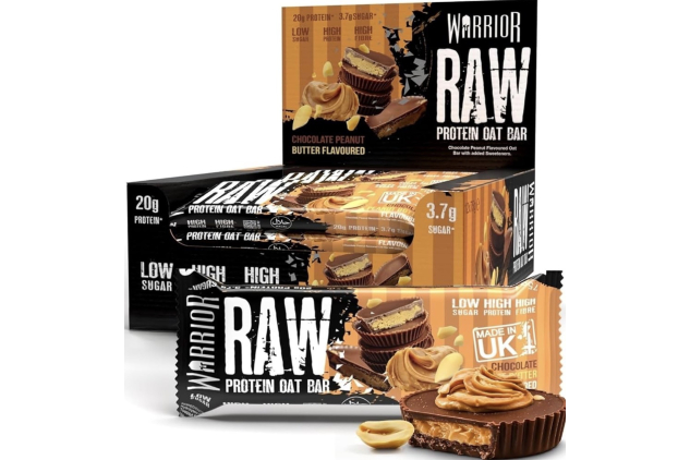 Warrior RAW Chocolate Peanut Protein Bars 12 x 75g