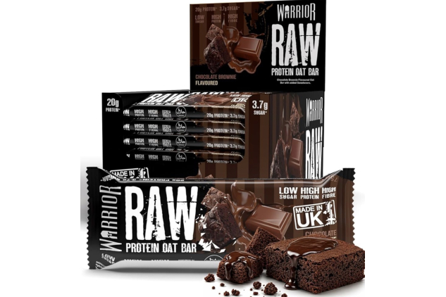 Warrior RAW Chocolate Brownie Protein Bars 24 x 75g