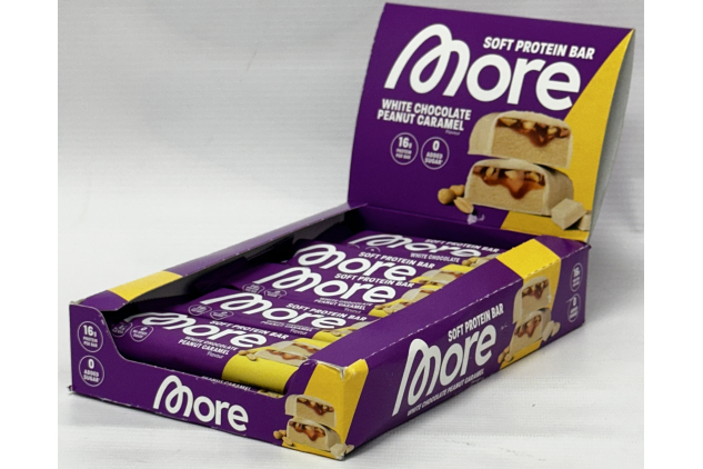 MORE White Chocolate Peanut Caramel Bars 10 x 50g
