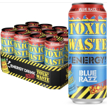 Toxic Waste Sour Blue Razz Energy Drink 12 x 500ml
