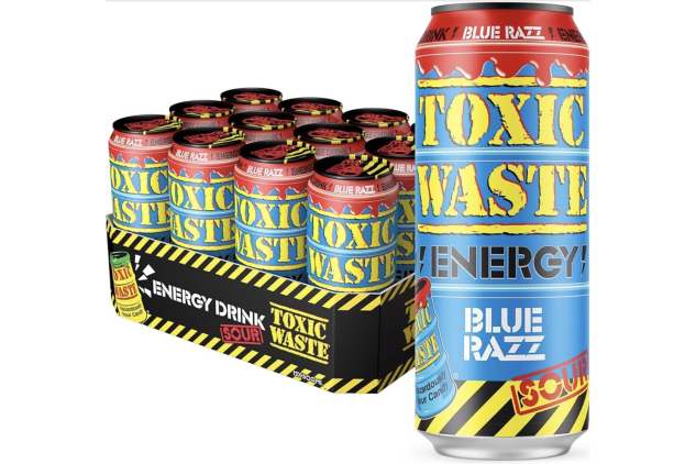 Toxic Waste Sour Blue Razz Energy Drink 12 x 500ml