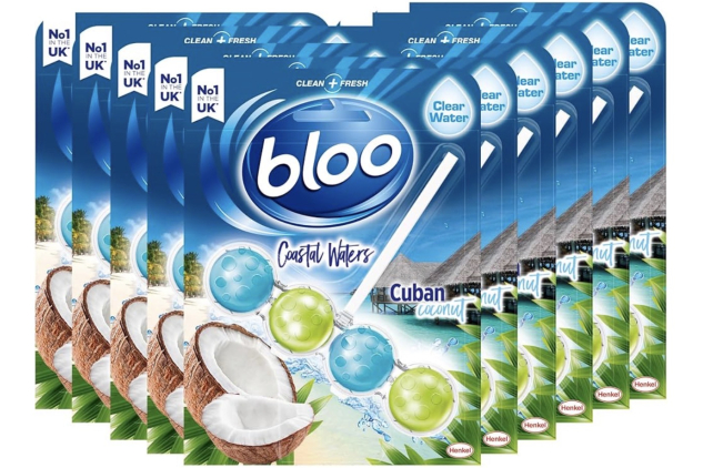 Bloo Coastal Waters Cuban Coconut Toilet Rim Blocks 10 x 50g