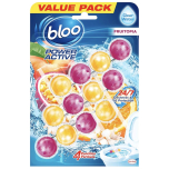 Bloo Power Active Fruitopia Toilet Rim Blocks 3 x 50g