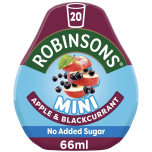 Robinsons Mini Apple & Blackcurrant Squash 6 x 66ml