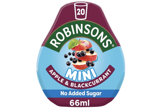 Robinsons Mini Apple & Blackcurrant Squash 6 x 66ml