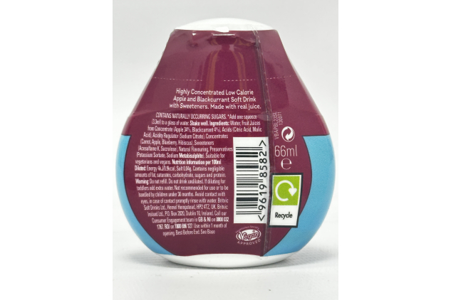 Robinsons Mini Apple & Blackcurrant Squash 6 x 66ml