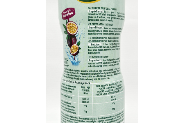 Teisseire Passion Fruit Syrup 6 x 600ml