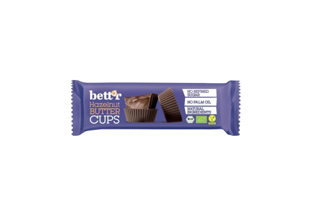 Bett’r Nut Butter Cups with Hazelnut Cream 39g