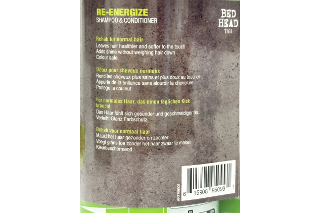 Bed Head by TIGI Urban Antidotes Re-Energise Shampoo & Conditioner Duo 2 x 750ml