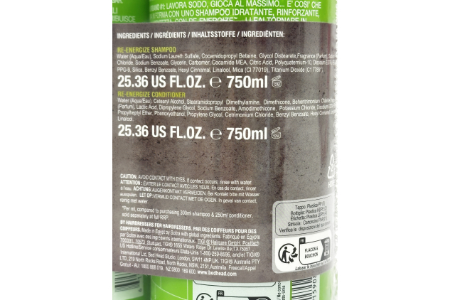 Bed Head by TIGI Urban Antidotes Re-Energise Shampoo & Conditioner Duo 2 x 750ml