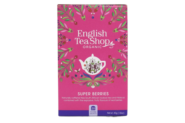 English Tea Shop Super Berries Pack of 20 Tea Bag Sachets 40g
