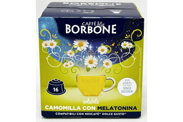 Caffè Borbone Chamomile & Melatonin Dolce Gusto Compatible Capsules 4 x 16