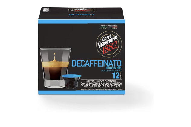 Caffè Vergnano 1882 Decaf Coffee Pods Compatible With Nescafé Dolce Gusto 12 Pods