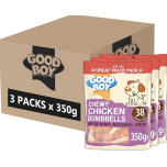Good Boy Chewy Chicken Dumbbells Dog Treats 3 x 350g Value Pack