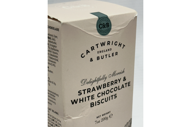 Cartwright & Butler Strawberry & White Chocolate Biscuits 200g | See Description
