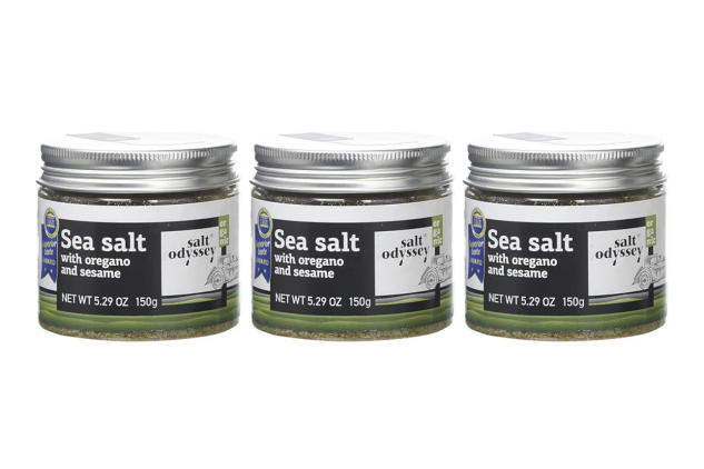 Salt Odyssey Organic Sea Salt with Oregano & Sesame 3 x 150g
