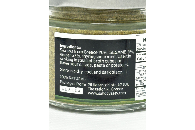 Salt Odyssey Organic Sea Salt with Oregano & Sesame 3 x 150g