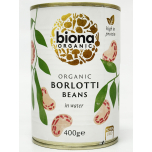 Biona Organic Borlotti Beans in Water 400g