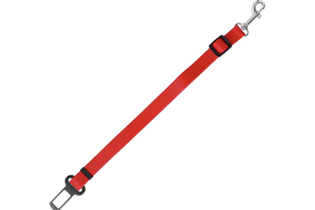 Dingo Waldemar Rutkowski Dog Car Seat Belt Red Size L | Adjustable Harness Attachment