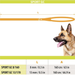 Ferplast Sport GC Purple Dog Slip Lead with Semi-Choke Collar 170cm x 13mm