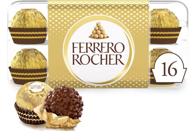 Ferrero Rocher Chocolate Gift Box 16 Pieces 200g | Hazelnut Milk Chocolates