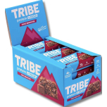 TRIBE Protein + Focus Choc Brownie Vegan Protein Flapjack Bars 12 x 60g