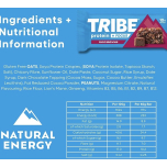 TRIBE Protein + Focus Choc Brownie Vegan Protein Flapjack Bars 12 x 60g