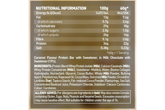 Grenade Caramel Chaos Protein Bars 12 x 60g | High Protein Low Sugar Snack | 21g+ Protein Per Bar | Milk Chocolate Coated Protein Bars