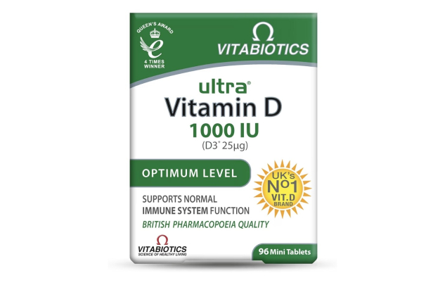 Vitamin D Tablets 1000IU Vitabiotics Ultra 96 Mini Tablets